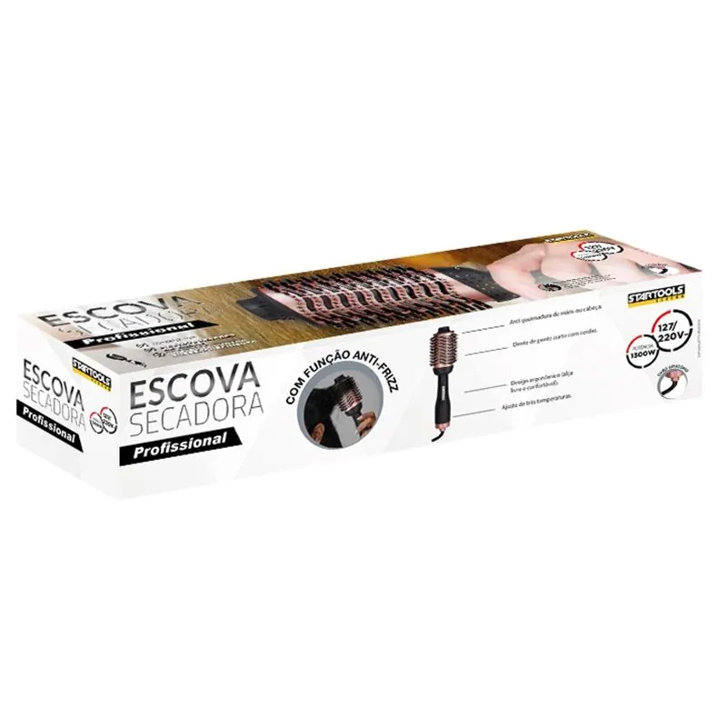 Caixa da Escova Secadora Profissional